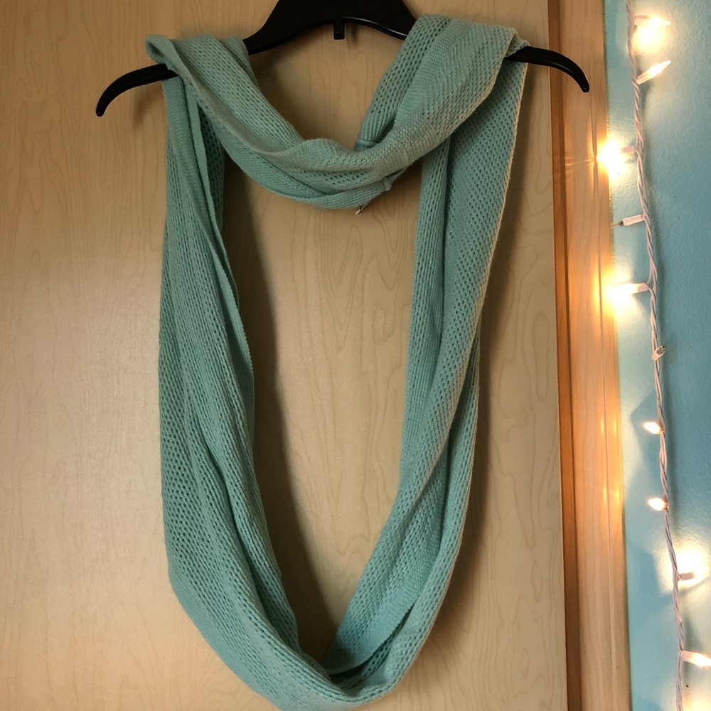 Knitted Baby Blue Scarf